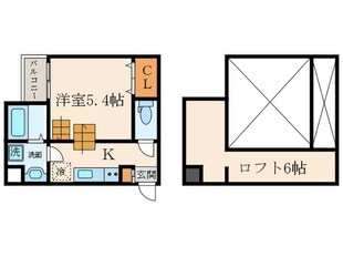 エール東難波の物件間取画像